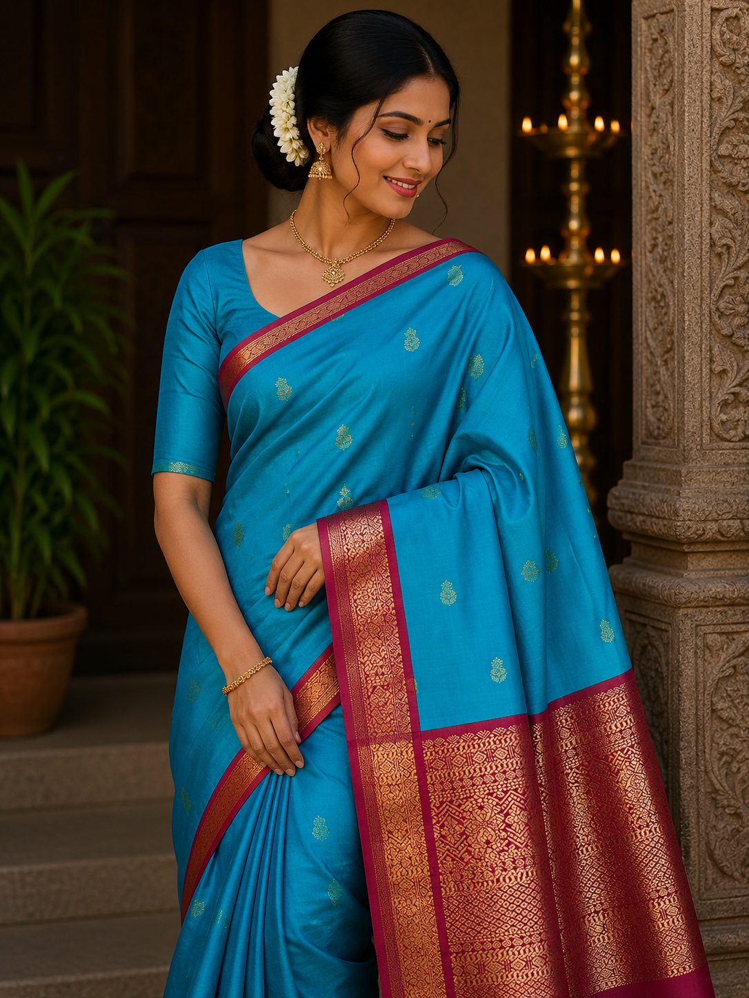Kanchi Mix Silk Saree