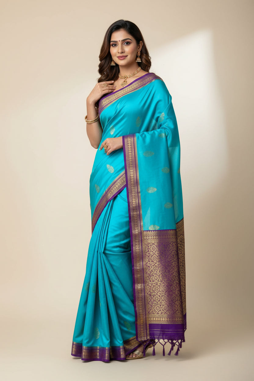 Pure Mysore Silk Saree.