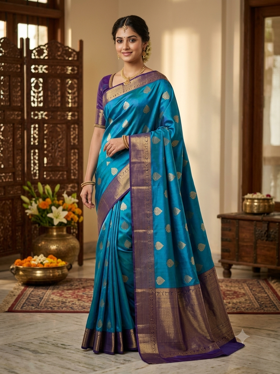 Kanchi Mix Silk Saree