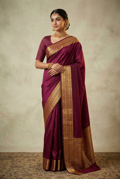 Pure Mysore Silk Saree.