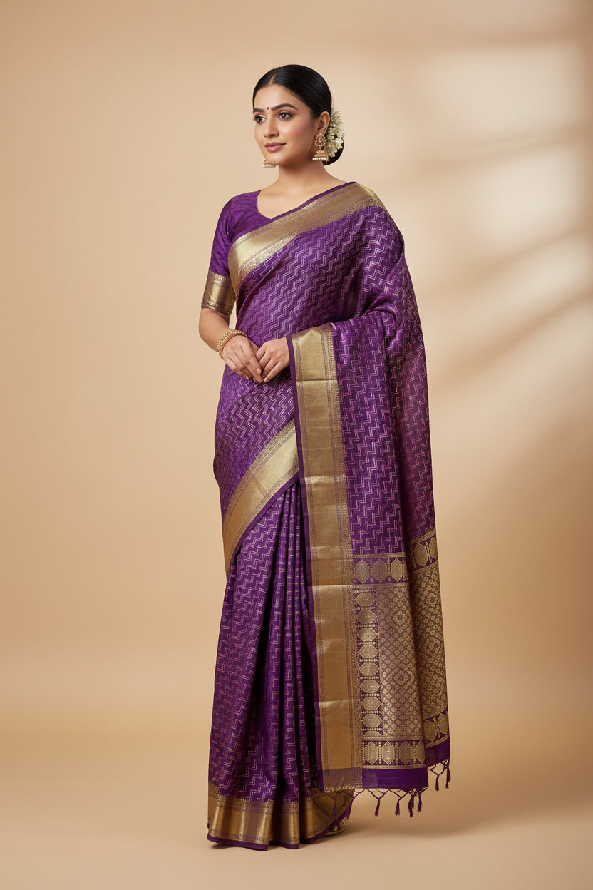 Pure Mysore Silk Saree.