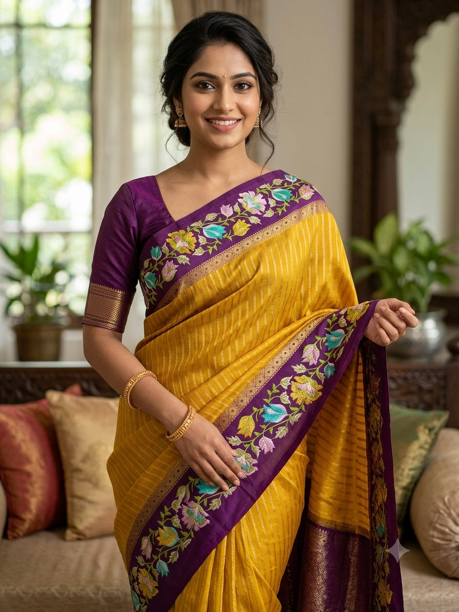 Pure Mysore Silk Saree.