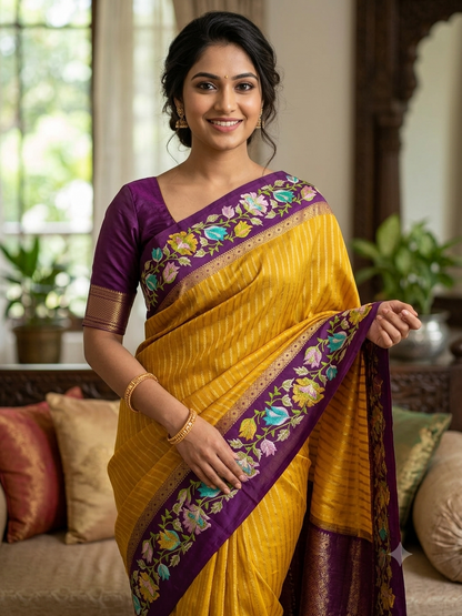 Pure Mysore Silk Saree.