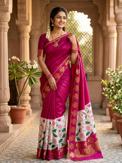 Pure Mysore Silk Saree.
