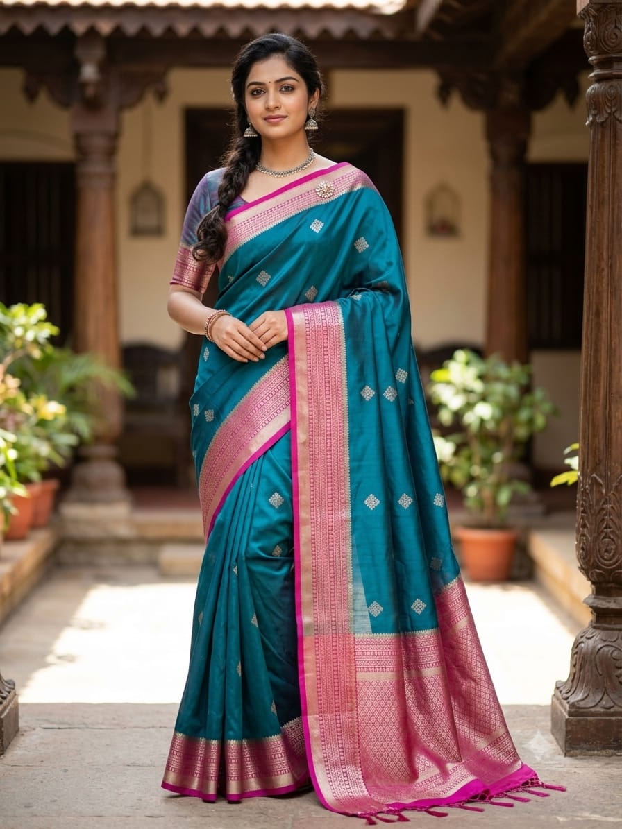 Pure Mysore Silk Saree.