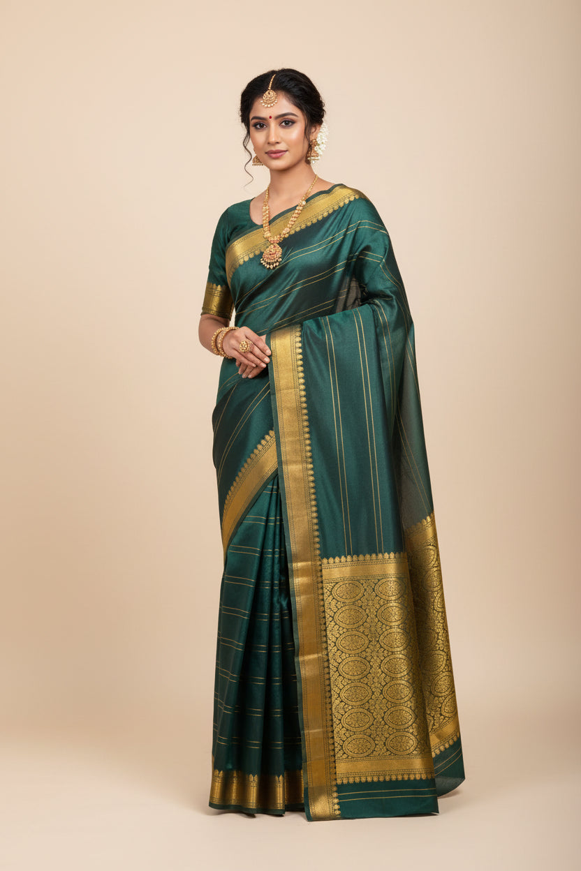 Pure Mysore Silk Saree ( 60 Grams )