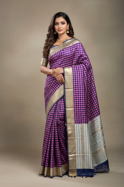 Kanchi Mix Silk Saree