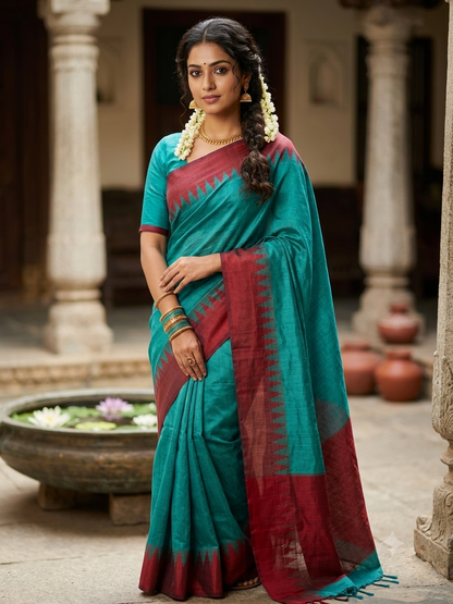 Pure Cotton Silk Saree
