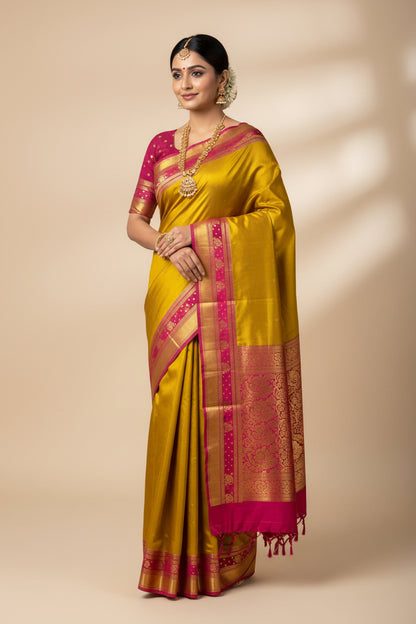 Pure Mysore Silk Saree.