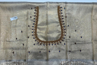 Semi Stitched Tissue Blouse Piece