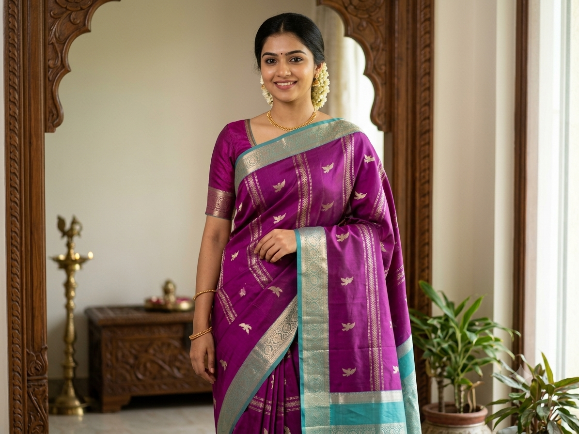 Kanchi Mix Silk Saree