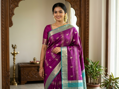 Kanchi Mix Silk Saree