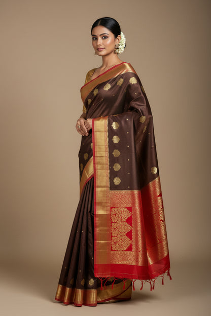 Pure Mysore Silk Saree ( 60 Grams )