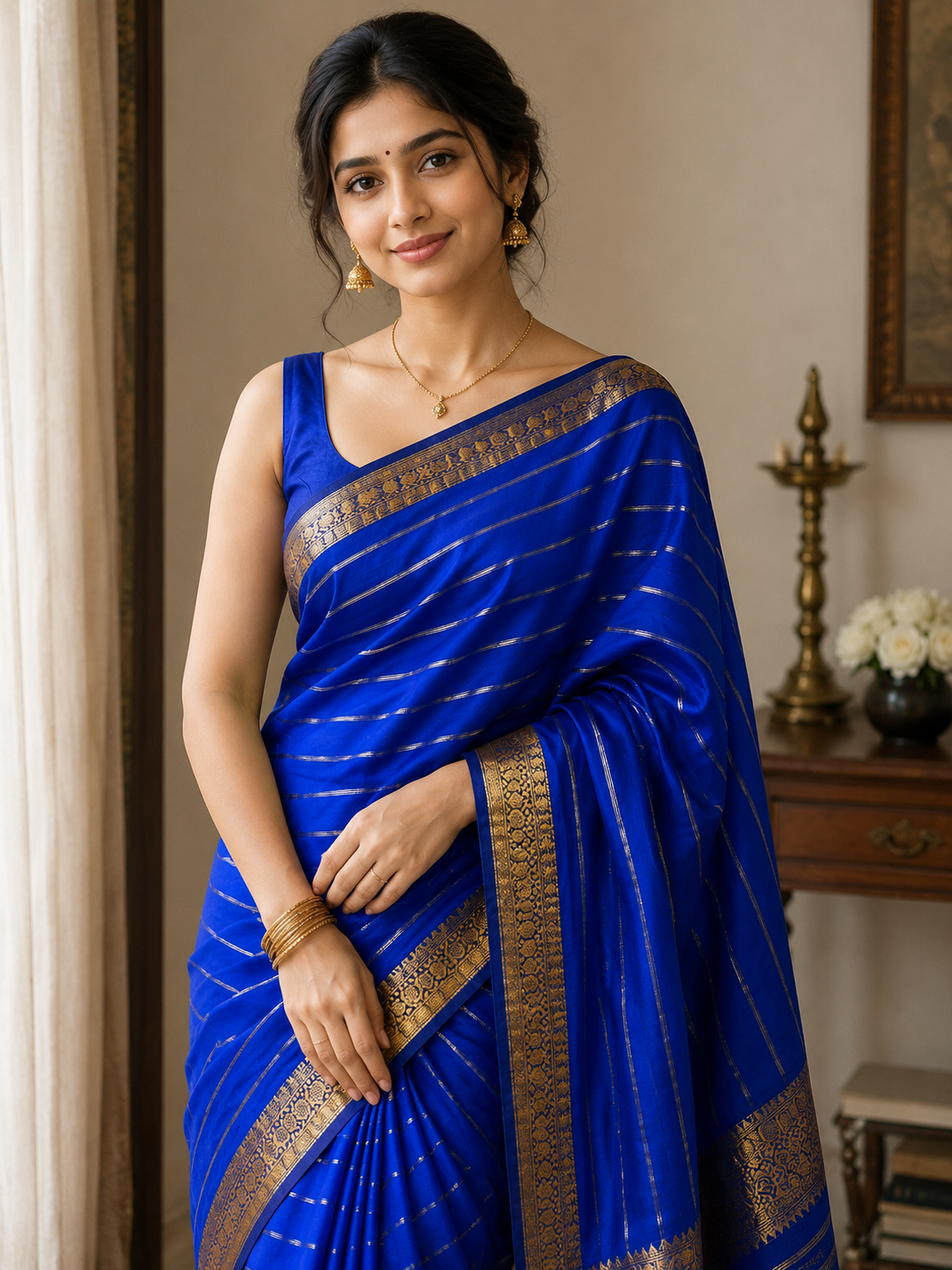 Pure Mysore Silk Saree ( 60 Grams )
