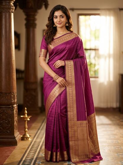 Pure Mysore Silk Saree.