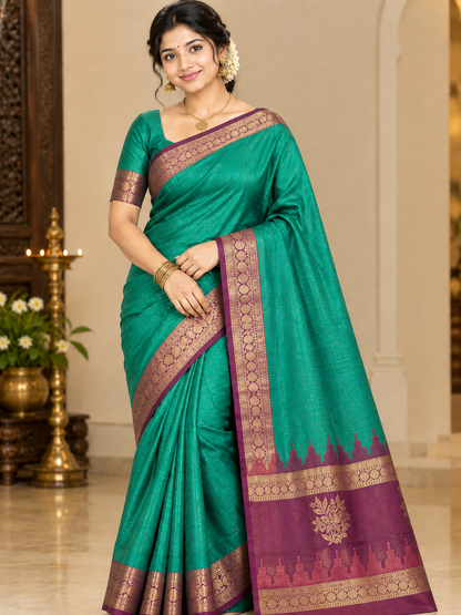 Pure Cotton Silk Saree