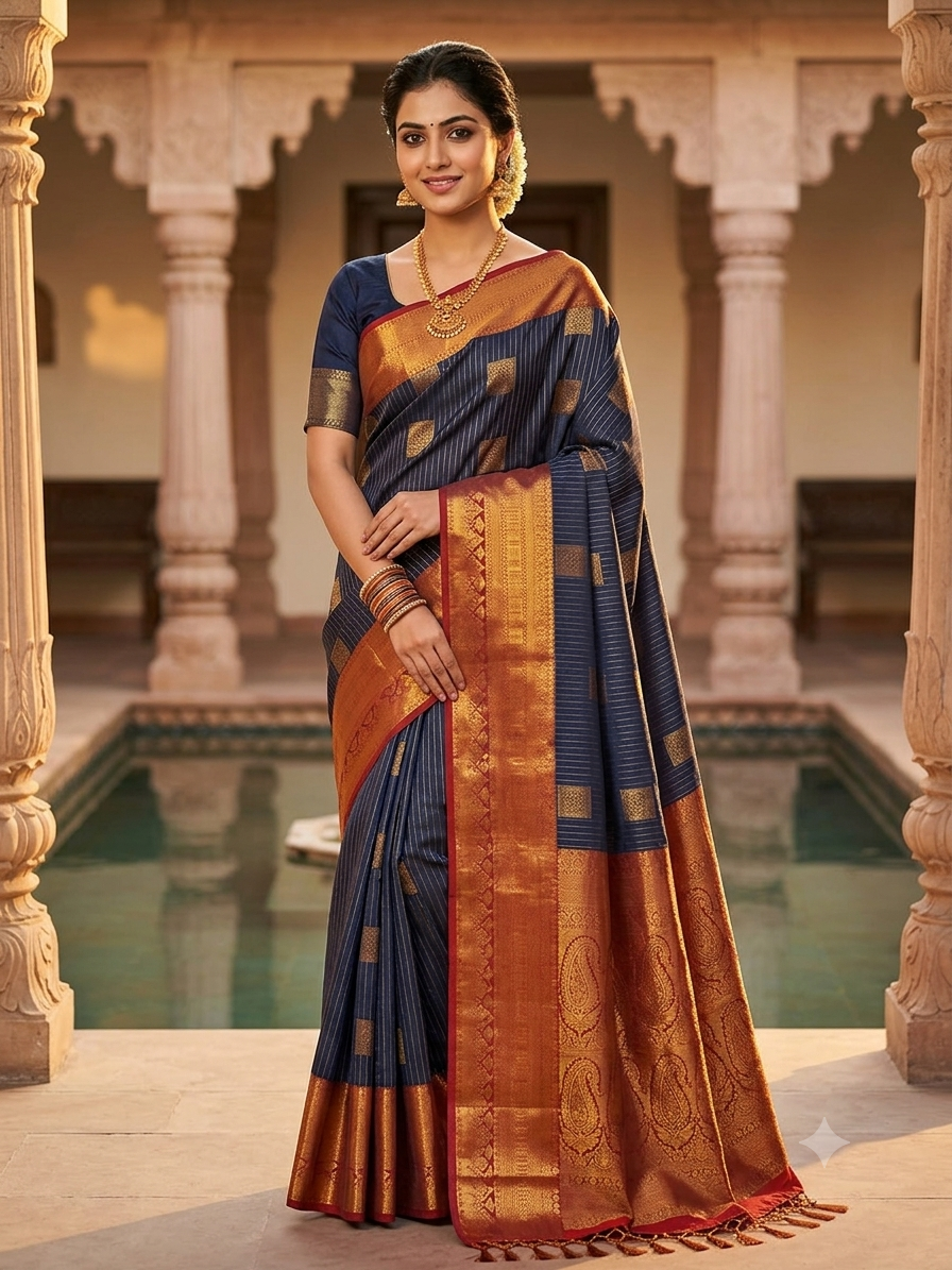 Kanchi Mix Silk Saree