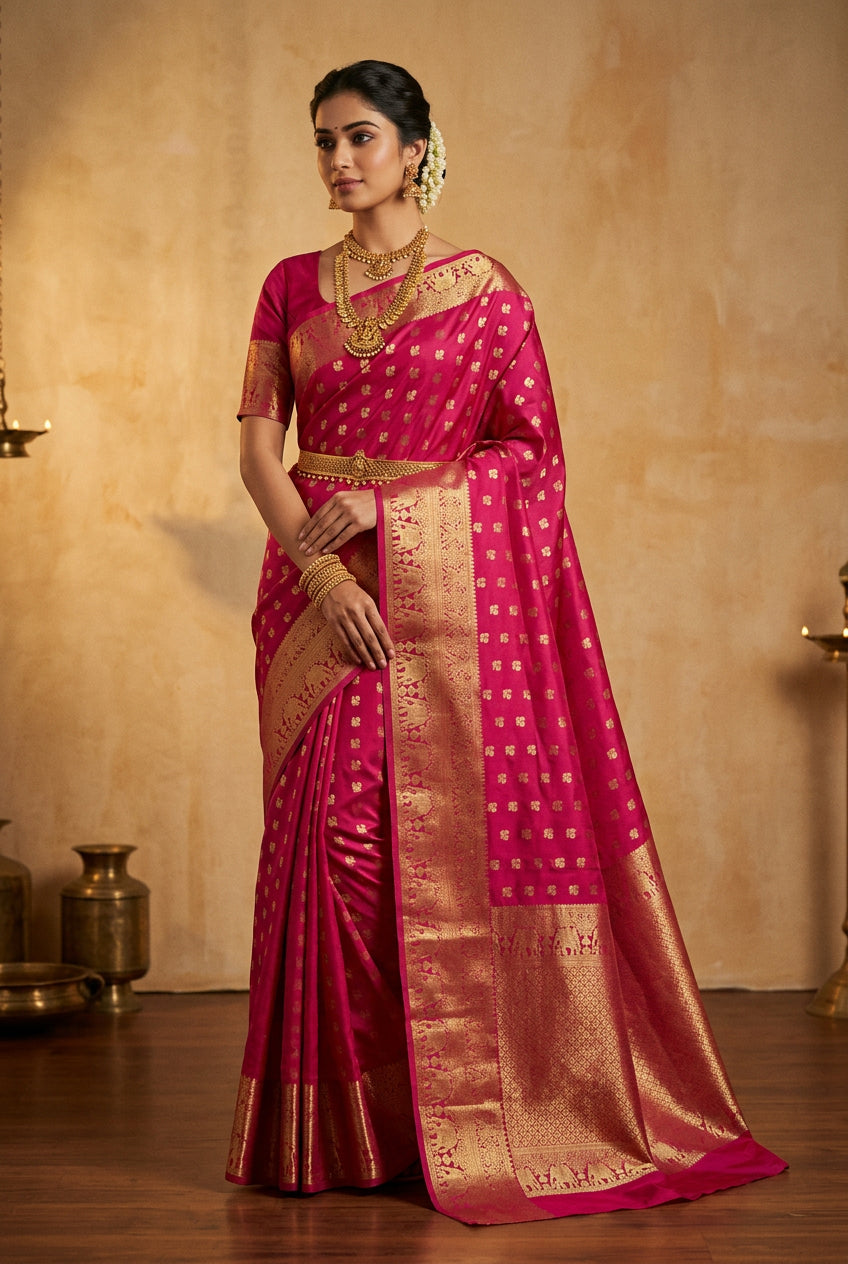 Kanchi Mix Silk Saree