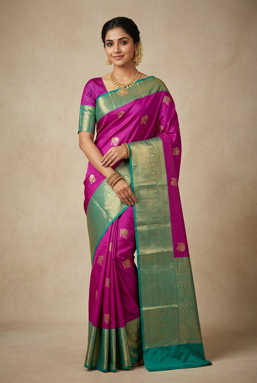 Kanchi Mix Silk Saree