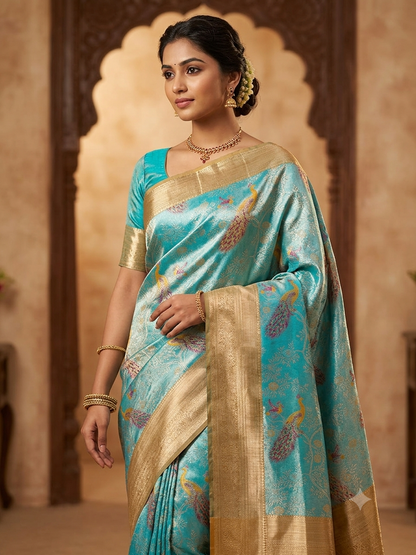 Kanchi Mix Silk Saree