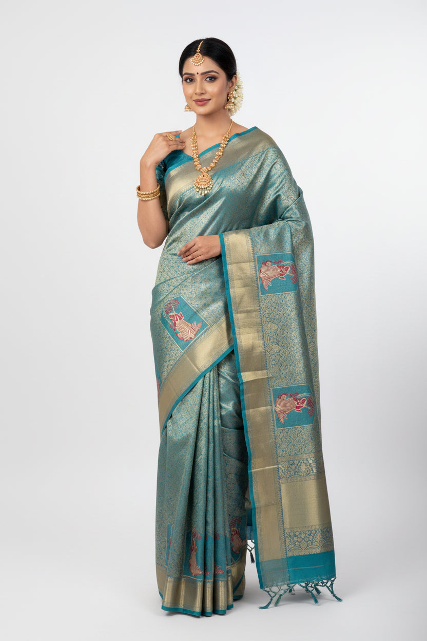 Kanchi Mix Silk Saree