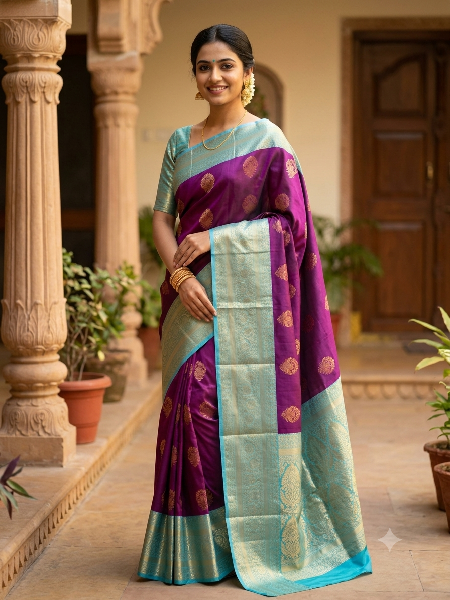 Kanchi Mix Silk Saree