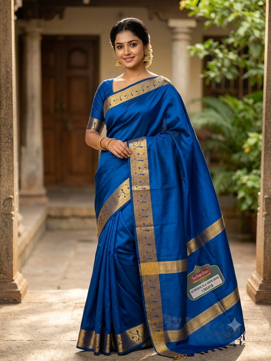 Pure Mysore Silk Saree ( 60 Grams )