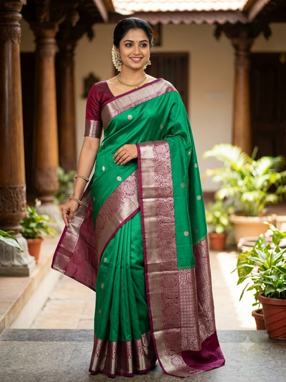Kanchi Mix Silk Saree