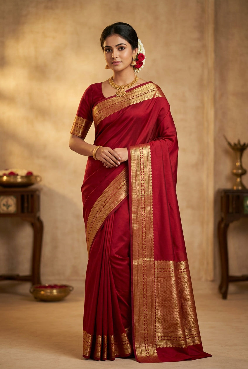 Pure Mysore Silk Saree.