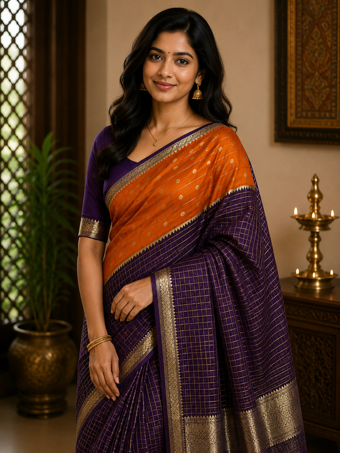 Pure Mysore Silk Saree.