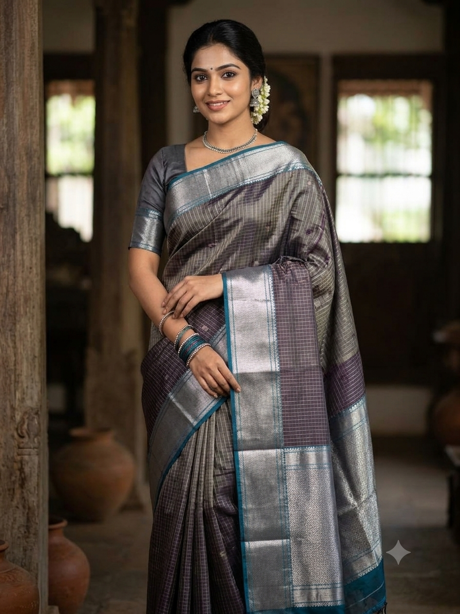 Kanchi Mix Silk Saree