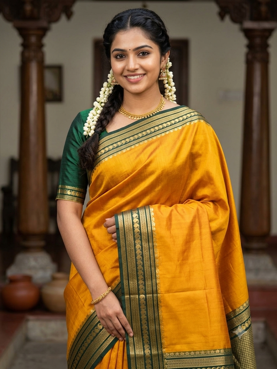 Pure Mysore Silk Saree ( 60 Grams )