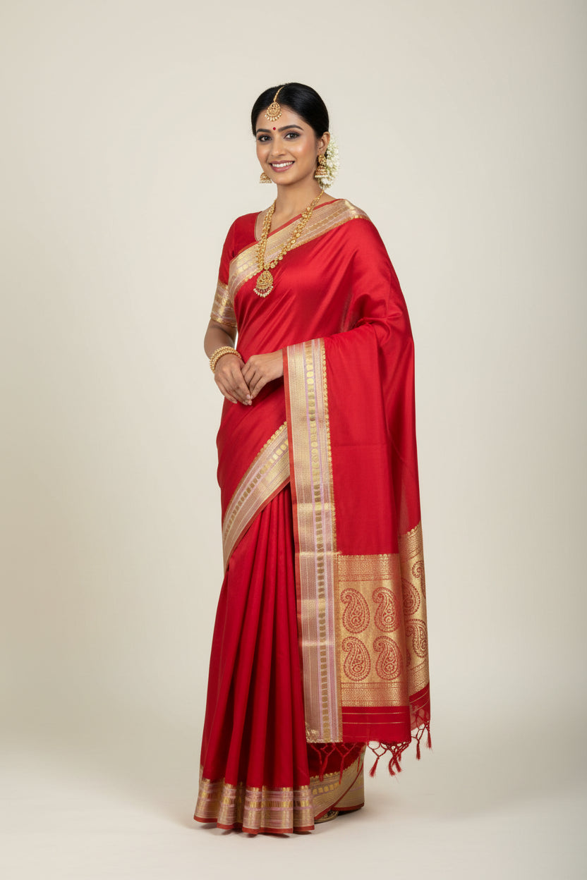 Pure Mysore Silk Saree ( 60 Grams )