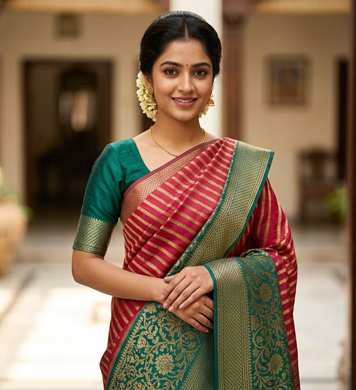 Pure Mysore Silk Saree.