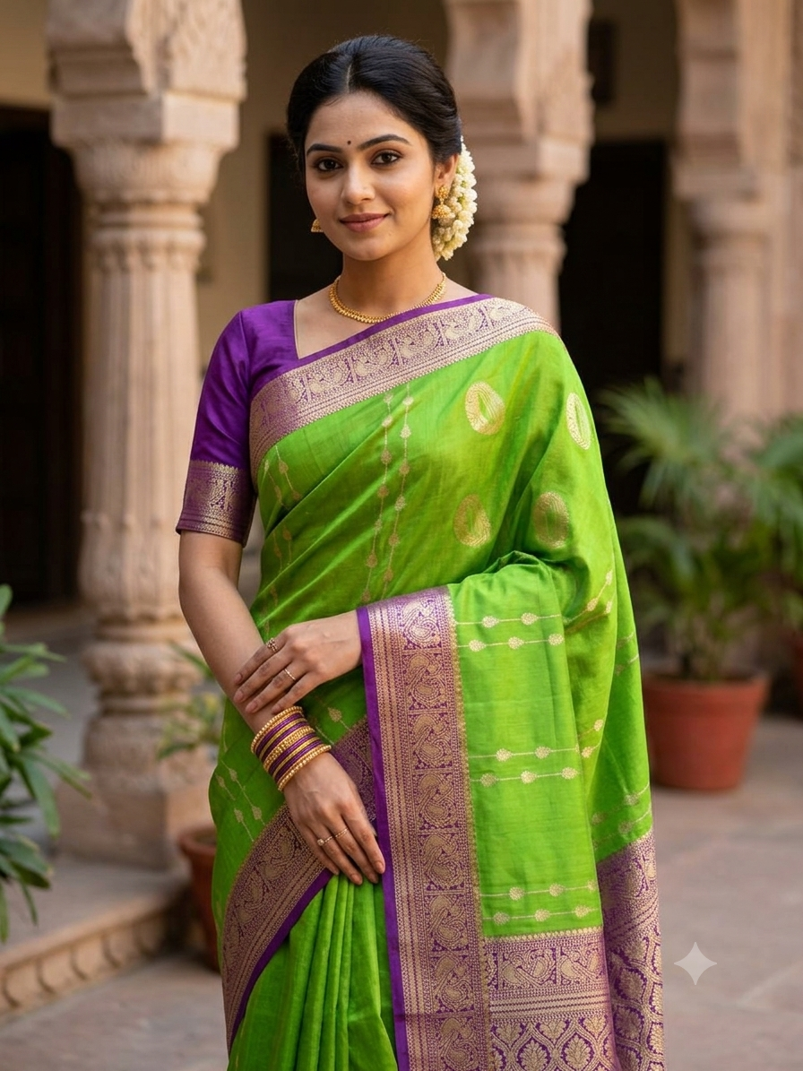 Pure Mysore Silk Saree.