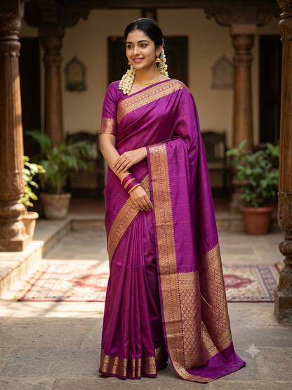 Pure Mysore Silk Saree.