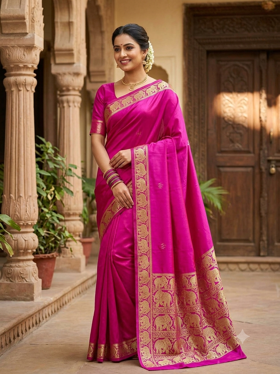 Pure Mysore Silk Saree.