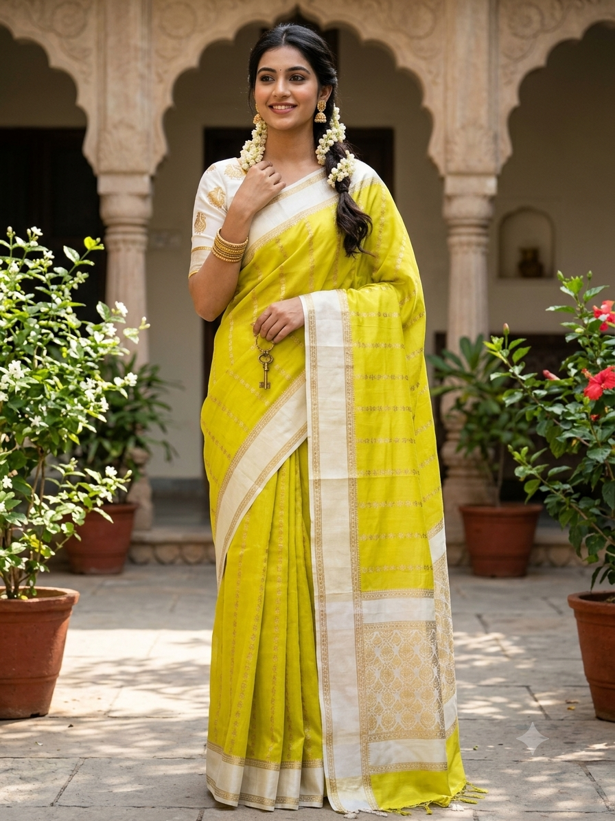 Pure Mysore Silk Saree.