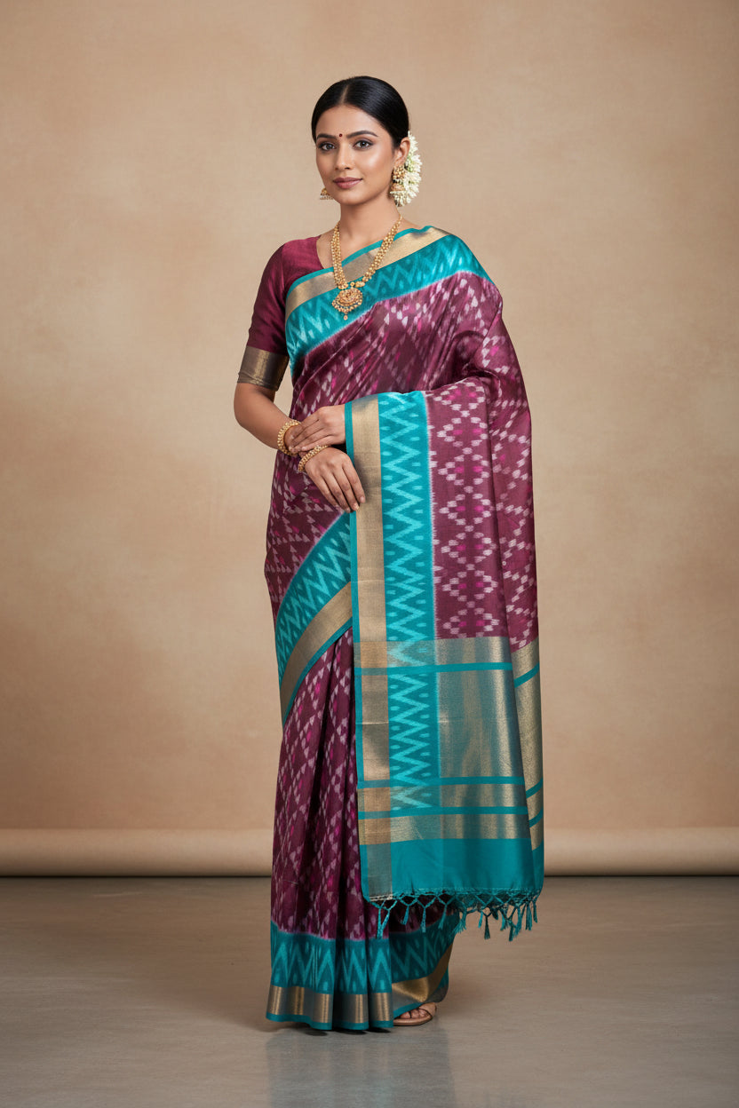 Kanchi Pure Pochampalli Silk