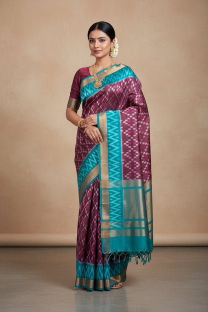 Kanchi Pure Pochampalli Silk