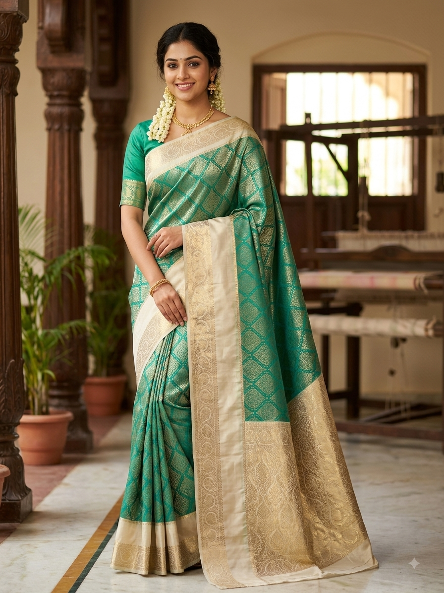 Kanchi Mix Silk Saree