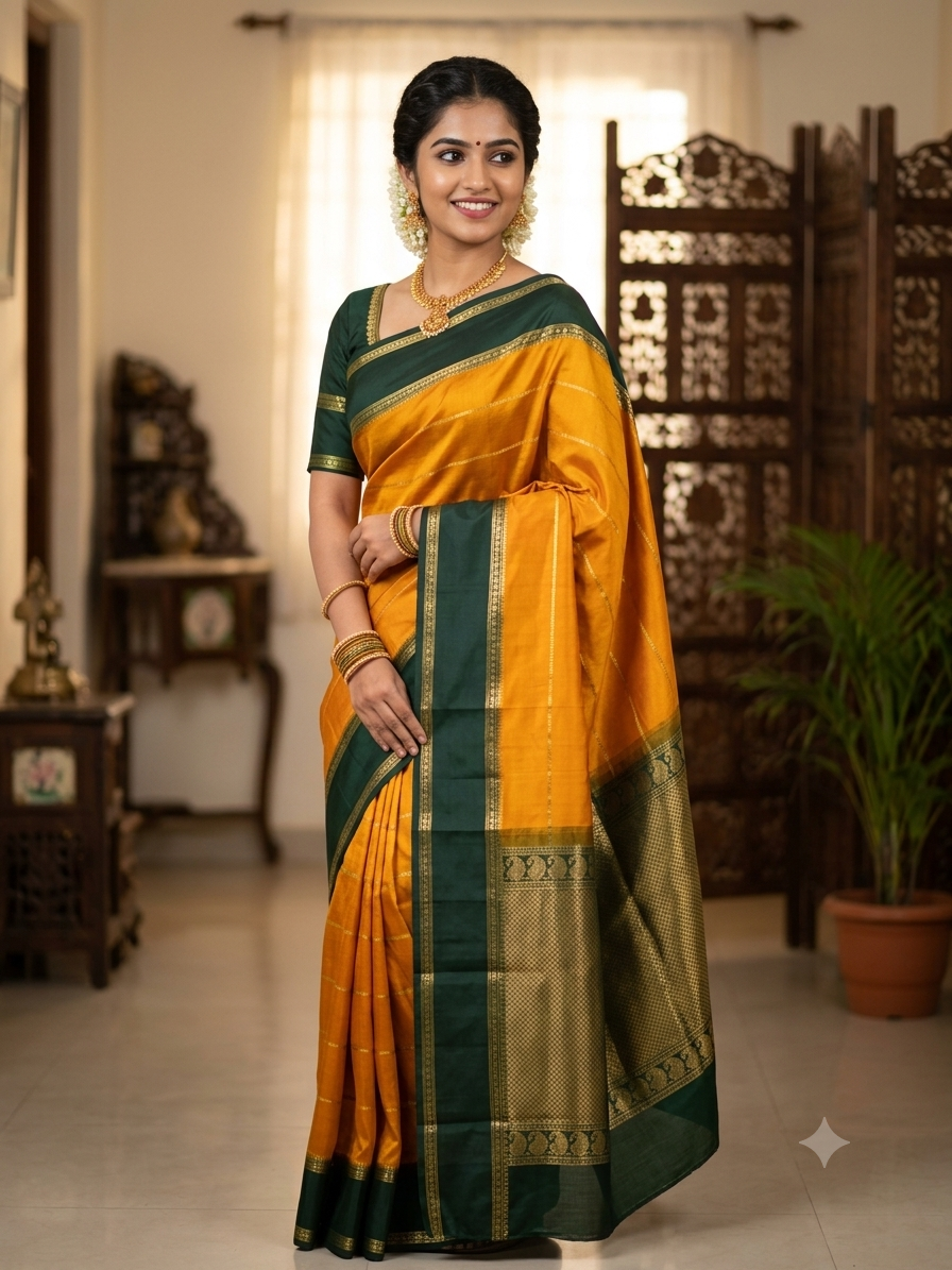 Pure Mysore Silk Saree.