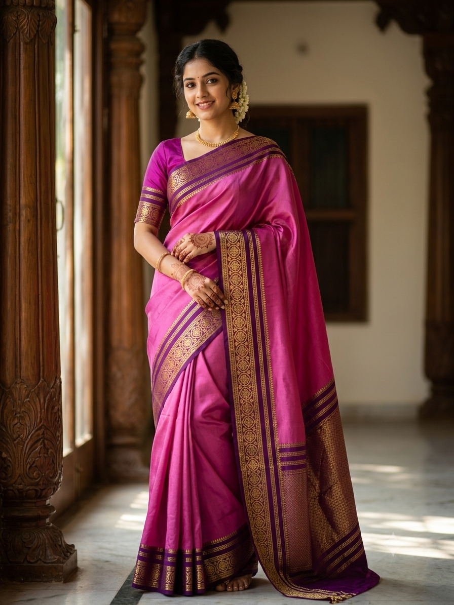 Pure Mysore Silk Saree.