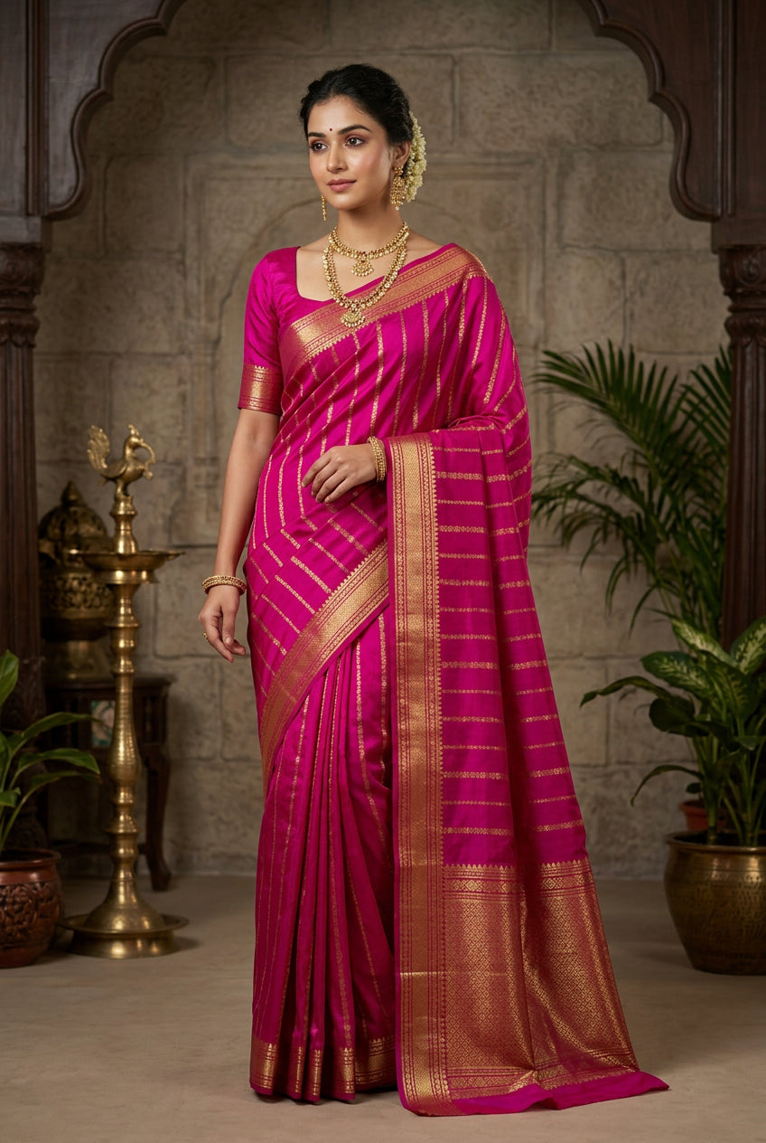 Pure Mysore Silk Saree.