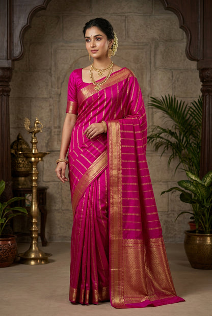 Pure Mysore Silk Saree.