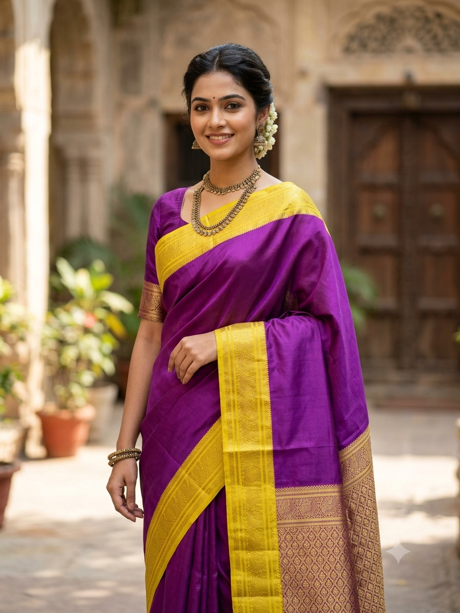 Pure Mysore Silk Saree.
