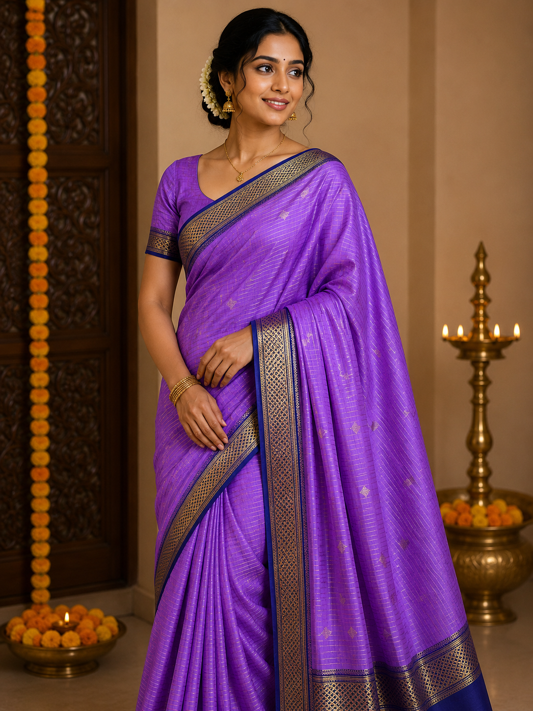 Pure Mysore Silk Saree.