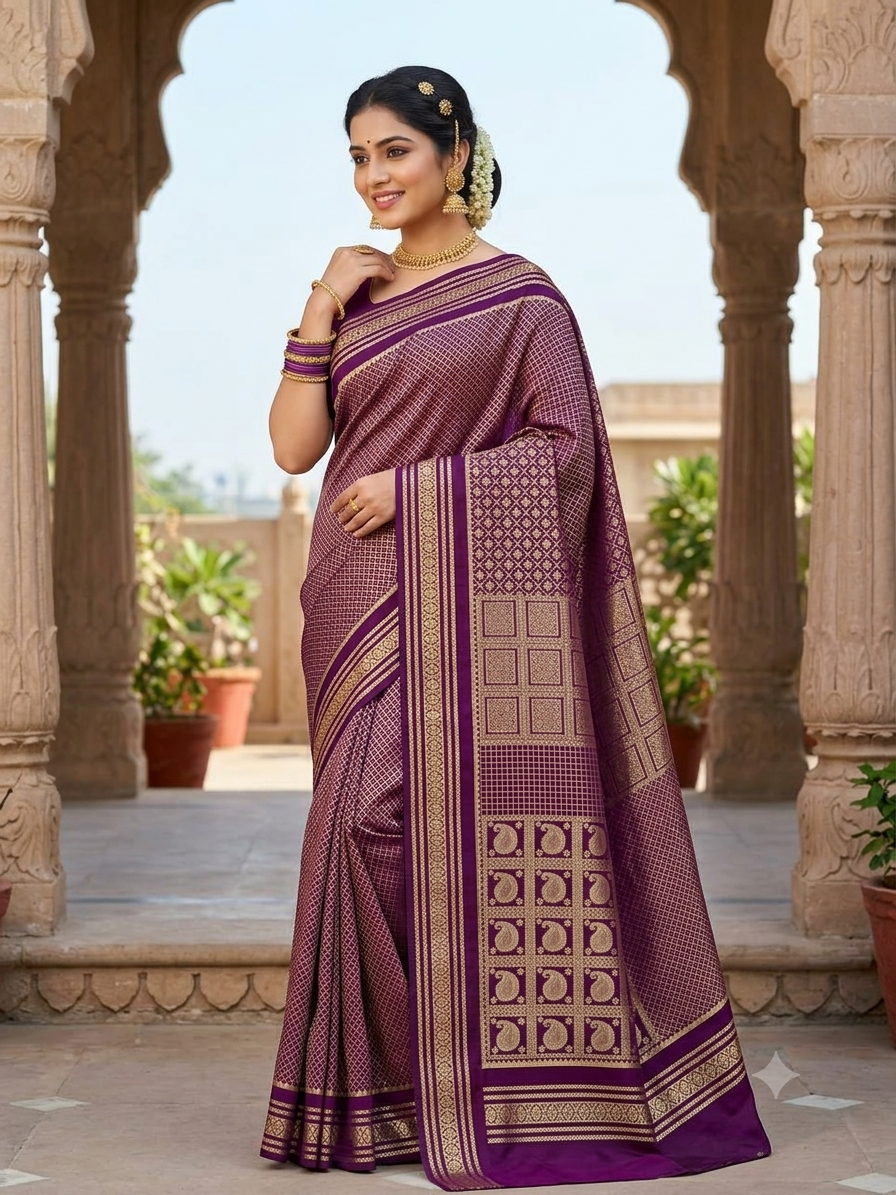 Pure Mysore Silk Saree.