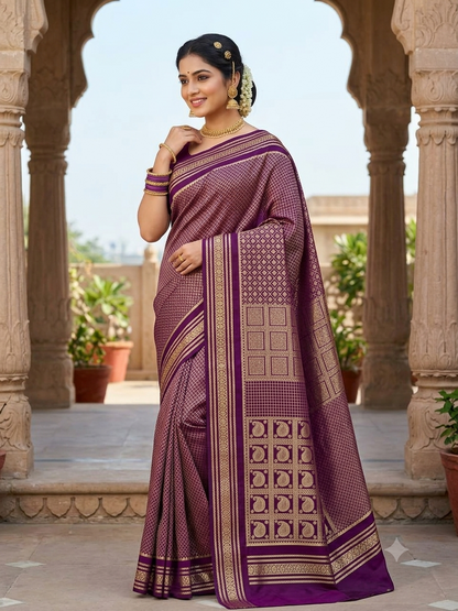 Pure Mysore Silk Saree.