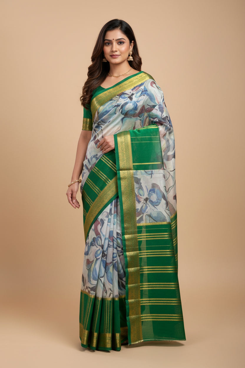Pure Mysore Silk Saree.